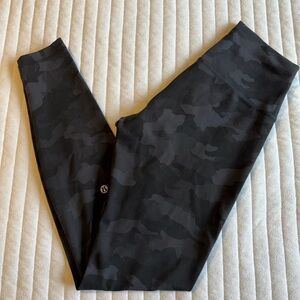 lululemon Black Active Leggings with Size Dot